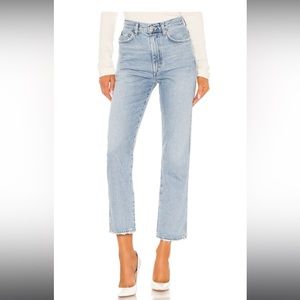 Agolde Pinch Waist High Rise Kick in Riptide